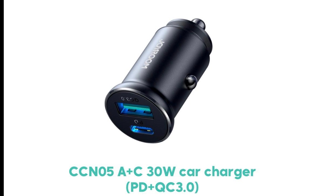 JOYROOM CCN05 A+C 30W Fast Car Charger (PD + QC3.0)