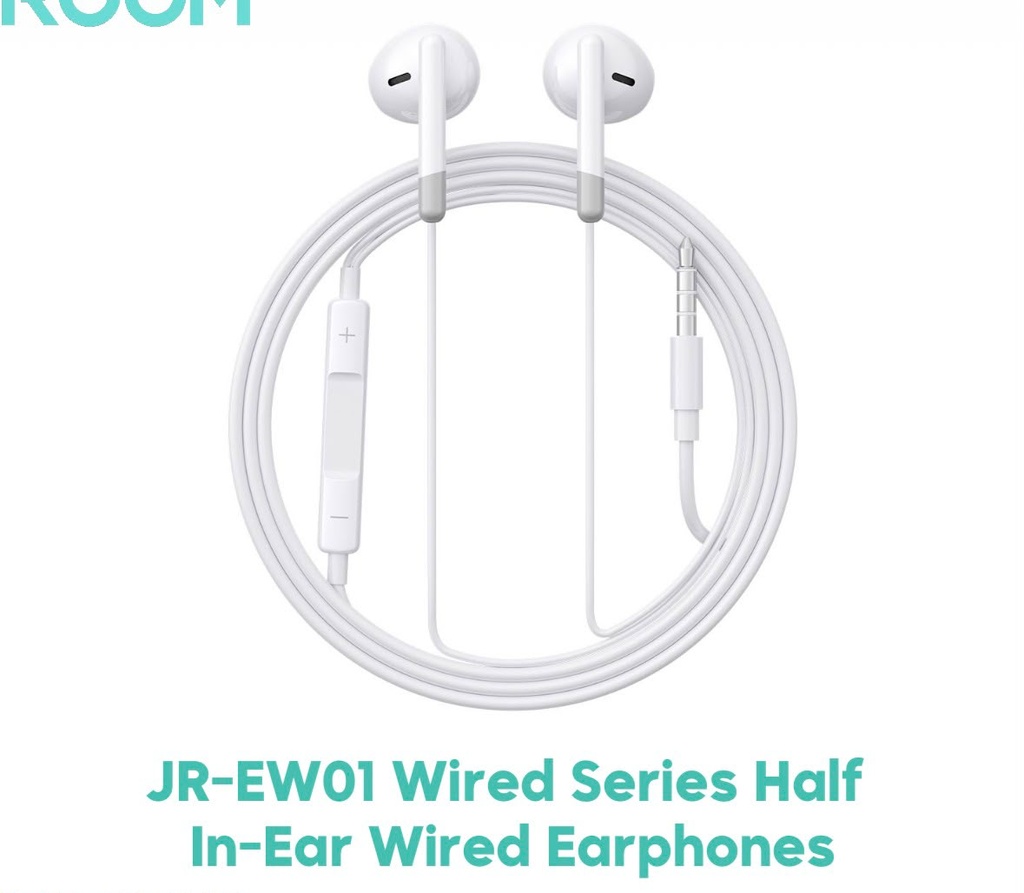 JOYROOM JR-EW01 Half In-Ear Wired Earphones (3.5mm)
