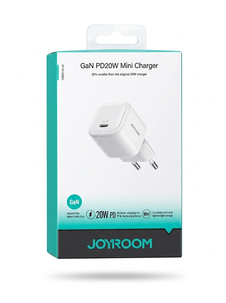 [JR-TCG08EU] JOYROOM GaN PD 20W Mini Charger (USB-C Fast Charger)