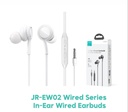 JOYROOM JR-EW02 Wired Series In-Ear Wired Earbuds (White)