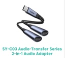JOYROOM SY-C03 Audio-Transfer Series 2-in-1 Audio Adapter (Type-C to Dual Type-C)