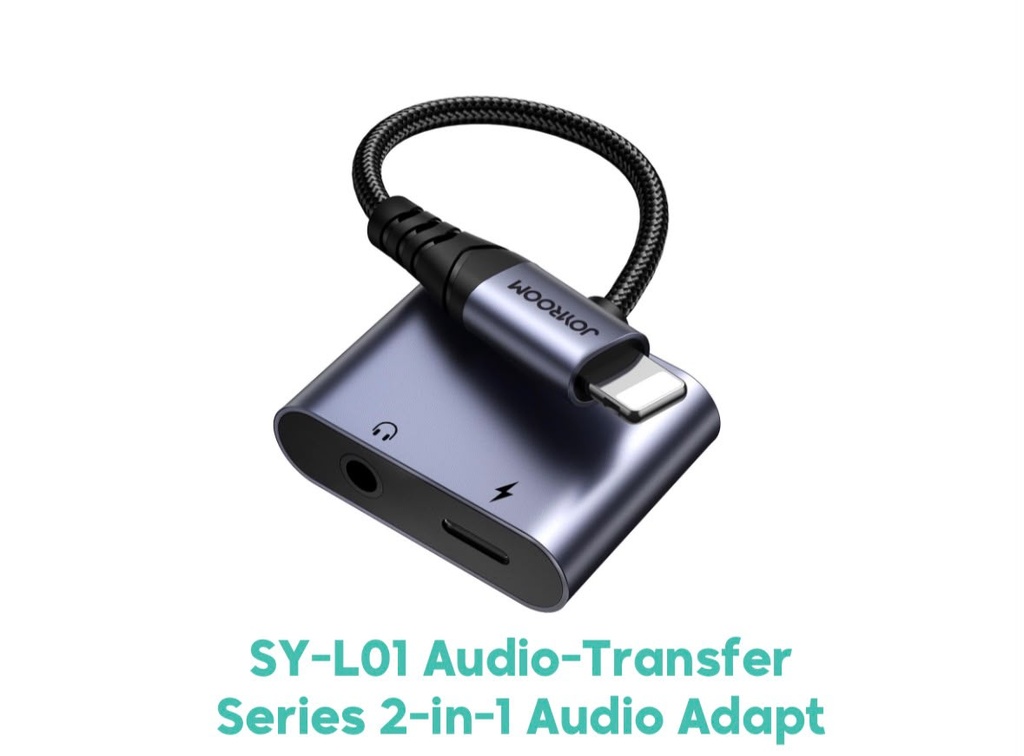 JOYROOM SY-L01 Audio-Transfer Series 2-in-1 Lightning Audio Adapter