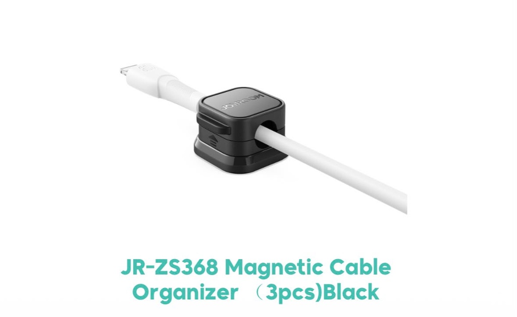 JOYROOM JR-ZS368 Magnetic Cable Organizer (3PCS, Black)