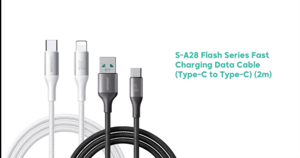 JOYROOM S-A28 Flash Series Fast Charging Data Cable (USB-A to USB-C) 2M